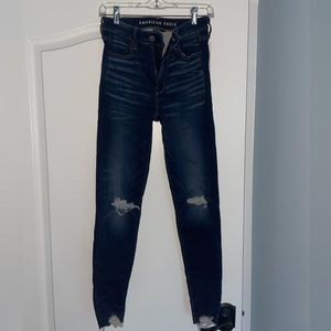 Size 4 super high rise jeans from American Eagle